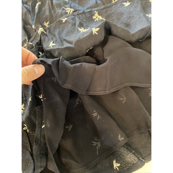 AllSaints Rosi Bamboo Dress Sz 6 Puffed Sleeves Black Whimsigoth Grunge Punk - Picture 12 of 16